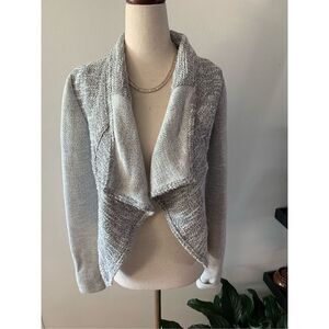Express grey short cardigan sweater size xs blazer cotton